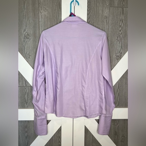 301. Brooks Bros. Semi-Fitted Non-Iron Lavender Women's Top Size 8 - Picture 2 of 8